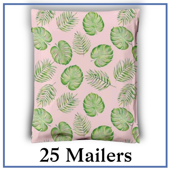 ( Quantity 25 10x13 ) Palm Leaves Poly Mailer Bags Shipping Supply Envelopes - Picture 3 of 3